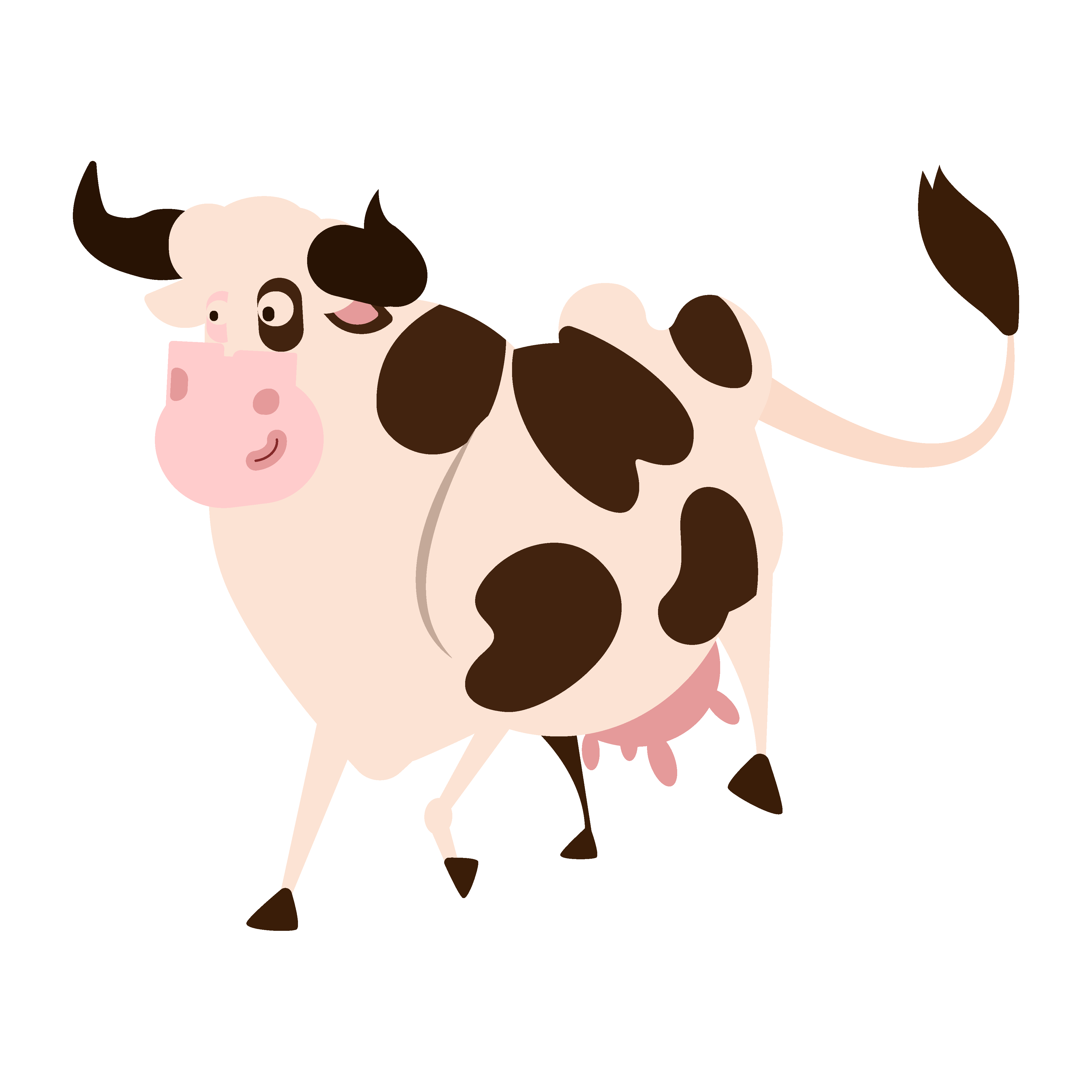 手繪可愛小奶牛萌萌噠奶牛插畫元素, 手繪元素, 萌萌噠奶牛, 手繪小奶牛素材圖案，PSD和PNG圖片免費下載